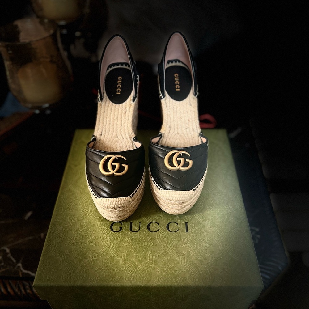 Gucci black/Nero Wedges size 38 1/2